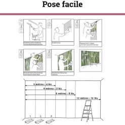 Papier peint intissé BOHO CHIC beige 400 x 270 cm (LxH) - Tapisserie murale panoramique XXL, Made in France par Scenolia