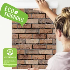 Papier Peint Intissé BRIQUE Mur 3D Effet Motif Moderne