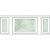 Papier peint intissé décoratif, motif feuille tropicale, jungle, imitation boiseries, 75 cm X 200 cm