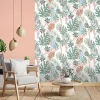 Papier peint intissé feuillage Wonderland vert L.1005 x l.53cm Ugépa