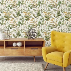 Papier Peint Intissé FEUILLES Plantes Nature Pour Chambre