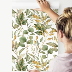 Papier Peint Intissé FEUILLES Plantes Nature Pour Chambre
