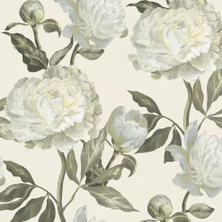 Papier peint intissé fleurs de pivoine WOW