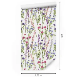 Papier Peint Intissé FLEURS Plantes Nature Pour Salon