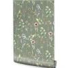 Papier Peint Intissé FLEURS Printemps Feuilles Délicat Pour Salon