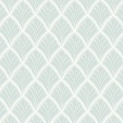 Papier peint intissé Florin imprimé géométrique bleu L.1000 x l.52cm Laura Ashley