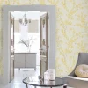 Papier peint intissé Forsythia imprimé fleurs jaune L.1000 x l.52cm Laura Ashley