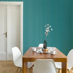 Papier peint intissé GoodHome Crisal vert d'eau