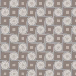 Papier peint intissé Heritage fleurs vintage gris bleuté, taupe l.1005 x l.53cm Lutèce