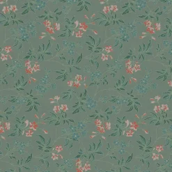 Papier peint intissé Heritage imprimés fleurs, rose, rouge l.1005 x l.53cm Lutèce