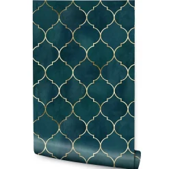 Papier Peint Intissé MAROCAIN Motif Abstraction Pour Salon
