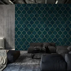 Papier Peint Intissé MAROCAIN Motif Abstraction Pour Salon