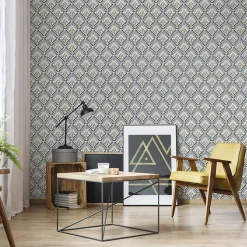 Papier peint intissé médaillons Selena art déco Superfresco Easy