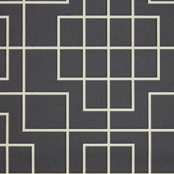 Papier peint intissé motif géométrique oriental GoodHome noir