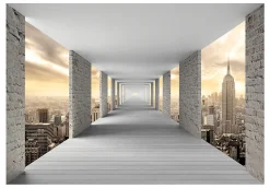 Papier peint intissé panoramique ville et architecture skyward corridor 450x315 cm