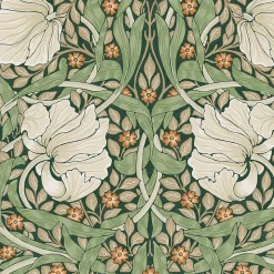 Papier peint intissé Pimpernel vert L.1000 x l.52cm William Morris