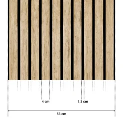 Papier Peint Intissé PLANCHES Imitation Bois Pour Salon 53cm x 300cm