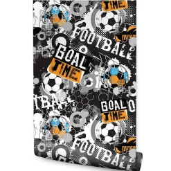 Papier Peint Intissé Pour Chambre D'Enfant FOOTBALL Graffiti Sport