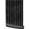 Papier Peint Intissé Pour Chambre PLANCHES Noir Lamelles Bois Imitation