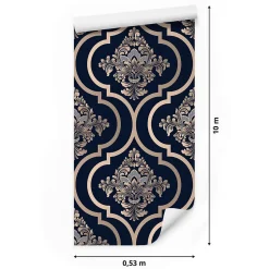 Papier Peint Intissé Pour Salon ORNEMENTS Décor Exclusif