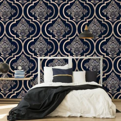 Papier Peint Intissé Pour Salon ORNEMENTS Décor Exclusif