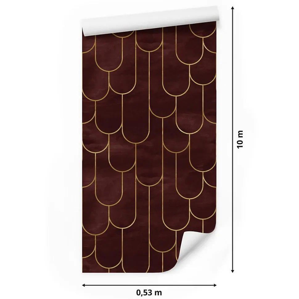 Papier Peint Intissé Pour Salon MOTIFS Style Art Déco