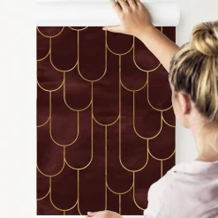 Papier Peint Intissé Pour Salon MOTIFS Style Art Déco