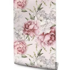 Papier Peint Intissé Pour Salon PIVOINES Nature Fleurs