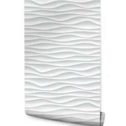 Papier Peint Intissé Pour La Chambre MOTIF Géométrie Effet 3D