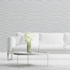 Papier Peint Intissé Pour La Chambre MOTIF Géométrie Effet 3D