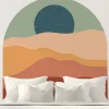 Papier peint intissé pré-encollé fresques géantes - DUNE ET ÉTOILES - 90x90cm