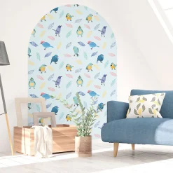 Papier peint intissé pré-encollé fresques géantes - ARCHE DES OISEAUX - 87x60cm