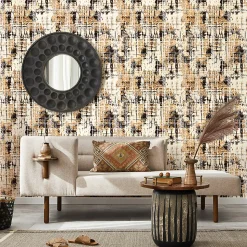 Papier peint intissé pré-encollé - SCANDINAVE ABSTRAIT TONS AUTOMNE - 1 rouleau de 300x60cm
