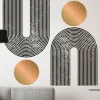 Papier peint intissé pré-encollé fresques géantes - ARCHES ABSTRAITES AZTEC - 80x60cm