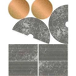 Papier peint intissé pré-encollé fresques géantes - ARCHES ABSTRAITES AZTEC - 80x60cm