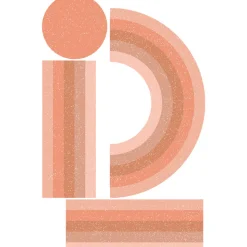 Papier peint intissé pré-encollé fresques géantes - ARCHE ARC-EN-CIEL ROSE - 95x60cm
