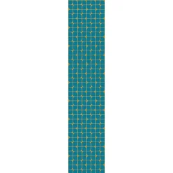 Papier peint intissé pré-encollé - RÉTRO BLEU CANARD ET JAUNE - 1 rouleau de 300x60cm