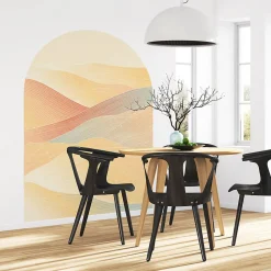 Papier peint intissé pré-encollé fresques géantes - ARCHE COUCHER DE SOLEIL DÉSERTIQUE - 127x90cm