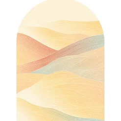 Papier peint intissé pré-encollé fresques géantes - ARCHE COUCHER DE SOLEIL DÉSERTIQUE - 127x90cm