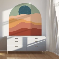 Papier peint intissé pré-encollé fresques géantes - DUNE ET ÉTOILES - 60x60cm