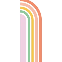 Papier peint intissé pré-encollé fresques géantes - DEMI ARCHE ARC-EN-CIEL - 90x30cm