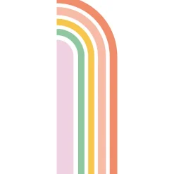 Papier peint intissé pré-encollé fresques géantes - DEMI ARCHE ARC-EN-CIEL - 90x30cm