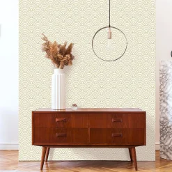 Papier peint intissé pré-encollé - MOTIF ART DÉCO ARCS - 1 rouleau de 300x60cm