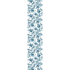 Papier peint intissé pré-encollé - FLEURS D'ÉTÉ BLEUES - 1 rouleau de 300x60cm