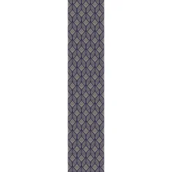 Papier peint intissé pré-encollé - FORMES GÉOMÉTRIQUE CHIC BLEU FONCÉ - 1 rouleau de 300x60cm