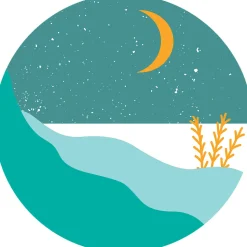 Papier peint intissé pré-encollé fresques géantes - ROND BORD DE MER TURQUOISE - 90x90cm