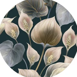 Papier peint intissé pré-encollé fresques géantes - FRESQUE FLEURS LYS DE PAIX - 60x60cm