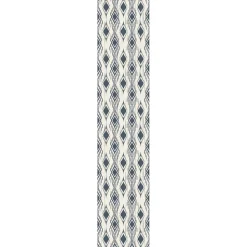 Papier peint intissé pré-encollé - LOSANGES RÉTRO ABSTRAITS BLEU FONCÉ - 1 rouleau de 300x60cm