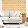 Papier peint intissé pré-encollé - RÉTRO BEIGE ET JAUNE - 1 rouleau de 300x60cm