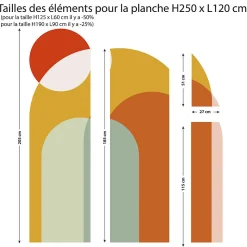 Papier peint intissé pré-encollé fresques géantes - ARCHES DU CRÉPUSCULE - 250x120cm